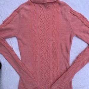 Brand New Bebe Pink Turtleneck Sweater